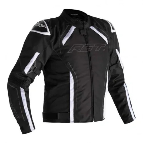RST RST S-1 CE MENS TEXTILE JACKET 42 BLACK/BLACK/WHITE